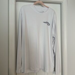 White Long Sleeve Men's Tee by Reel Life